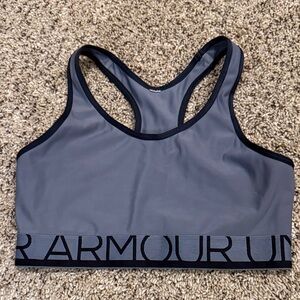 Under Armour Women's Blue and Black Sports Bra